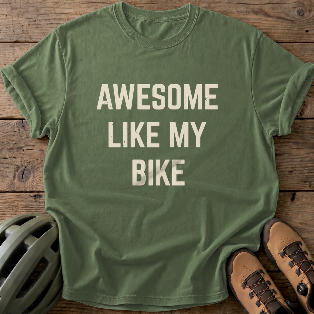 Awesome Bike Tee — moss