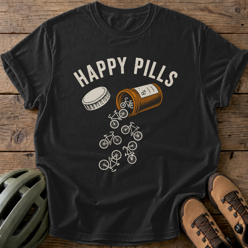 Happy Pills Tee — black