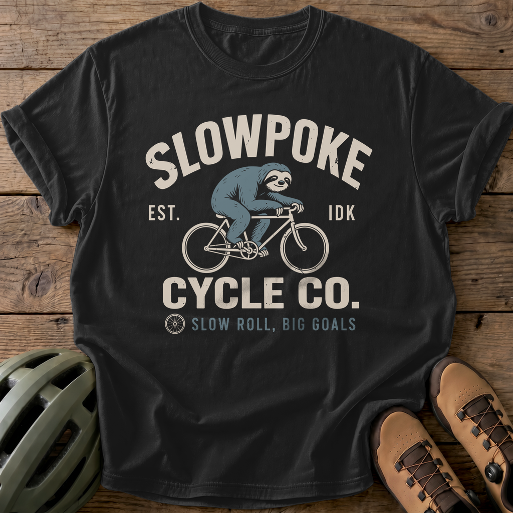 Slowpoke Cycle Co Tee — black