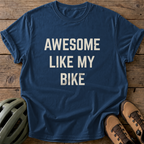 Awesome Bike Tee — navy