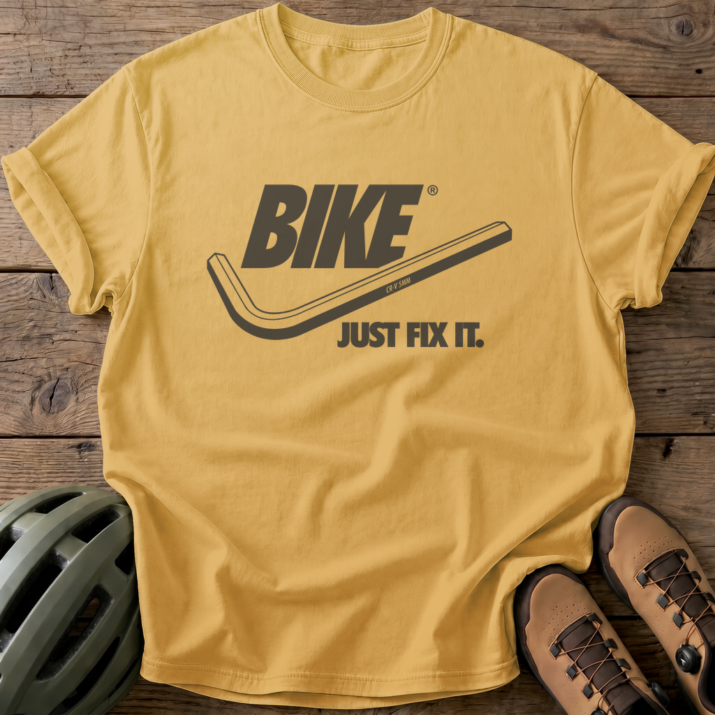 Just Fix It Tee — mustard