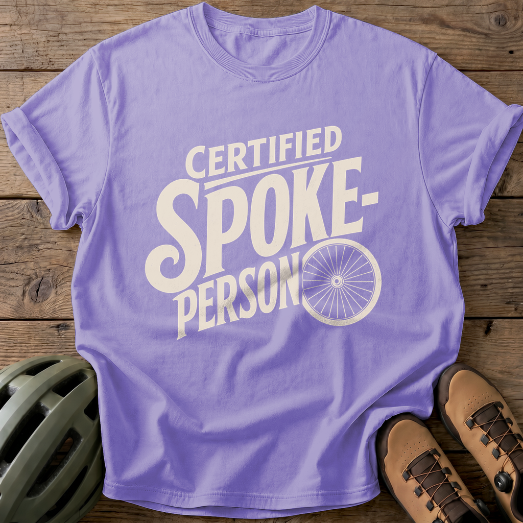 Certified Spoke-Person Tee — violet