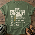 Weekend Checklist Tee — moss