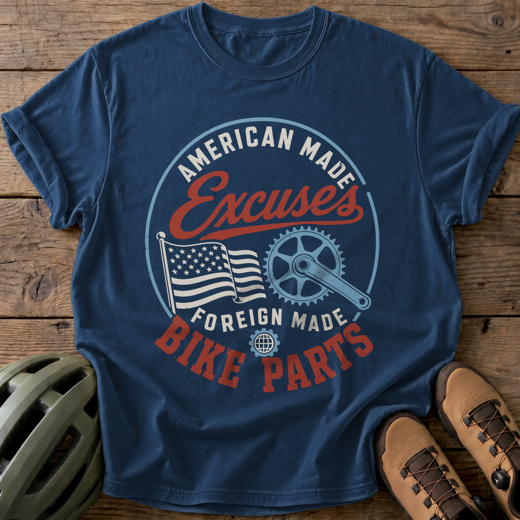 Excuses American Made Tee — navy