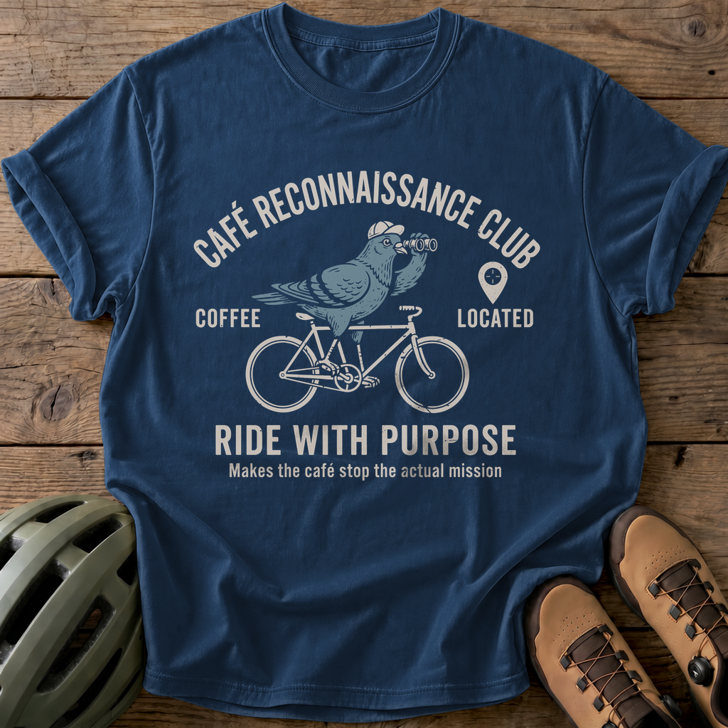 Cafe Ride Tee — navy