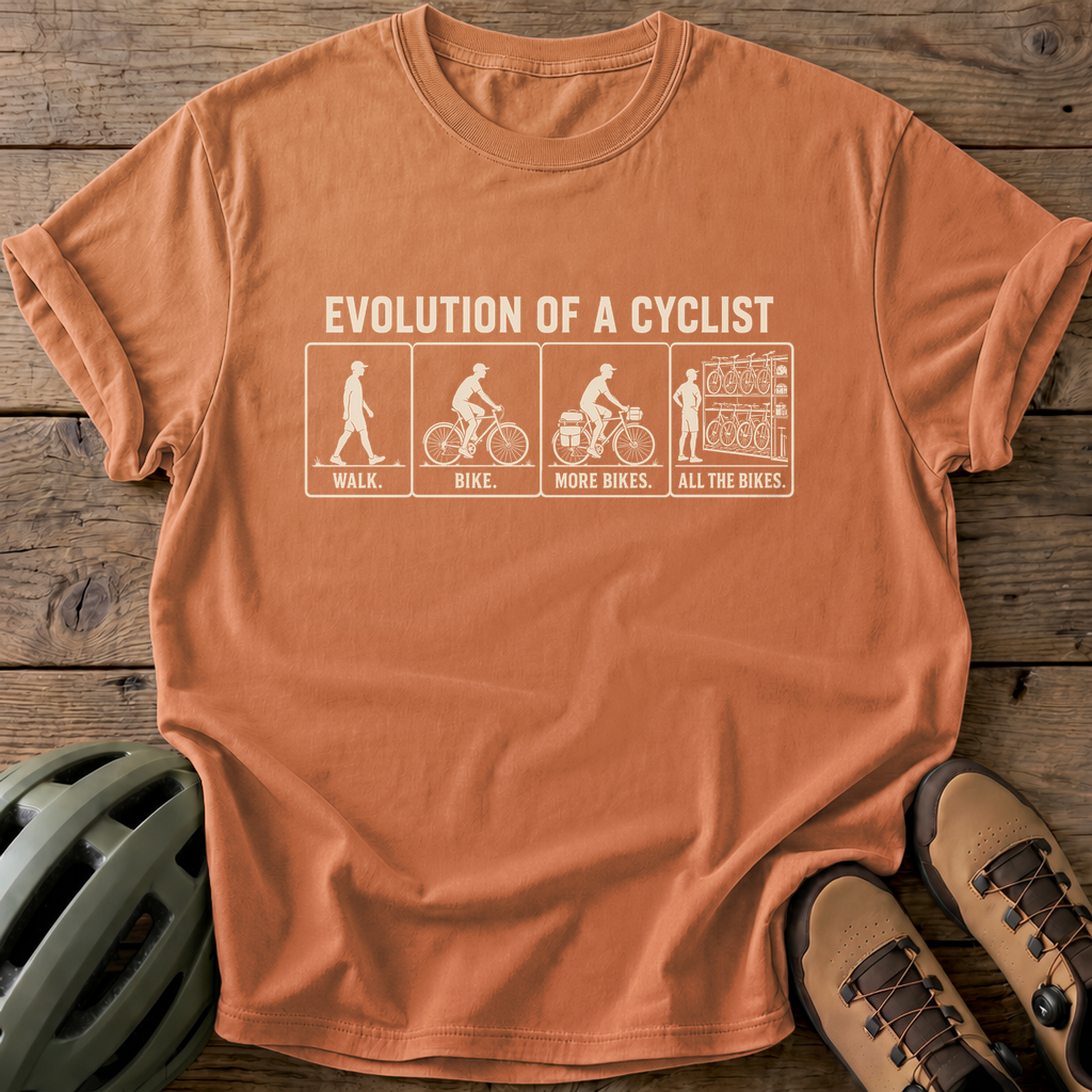 Evolution Of A Cyclist Tee — yam