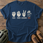Rock Paper Scissors MTB Tee — navy