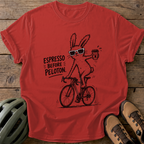 Espresso Peloton Tee — red