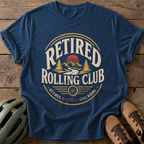 Retired Rolling Club Tee — navy