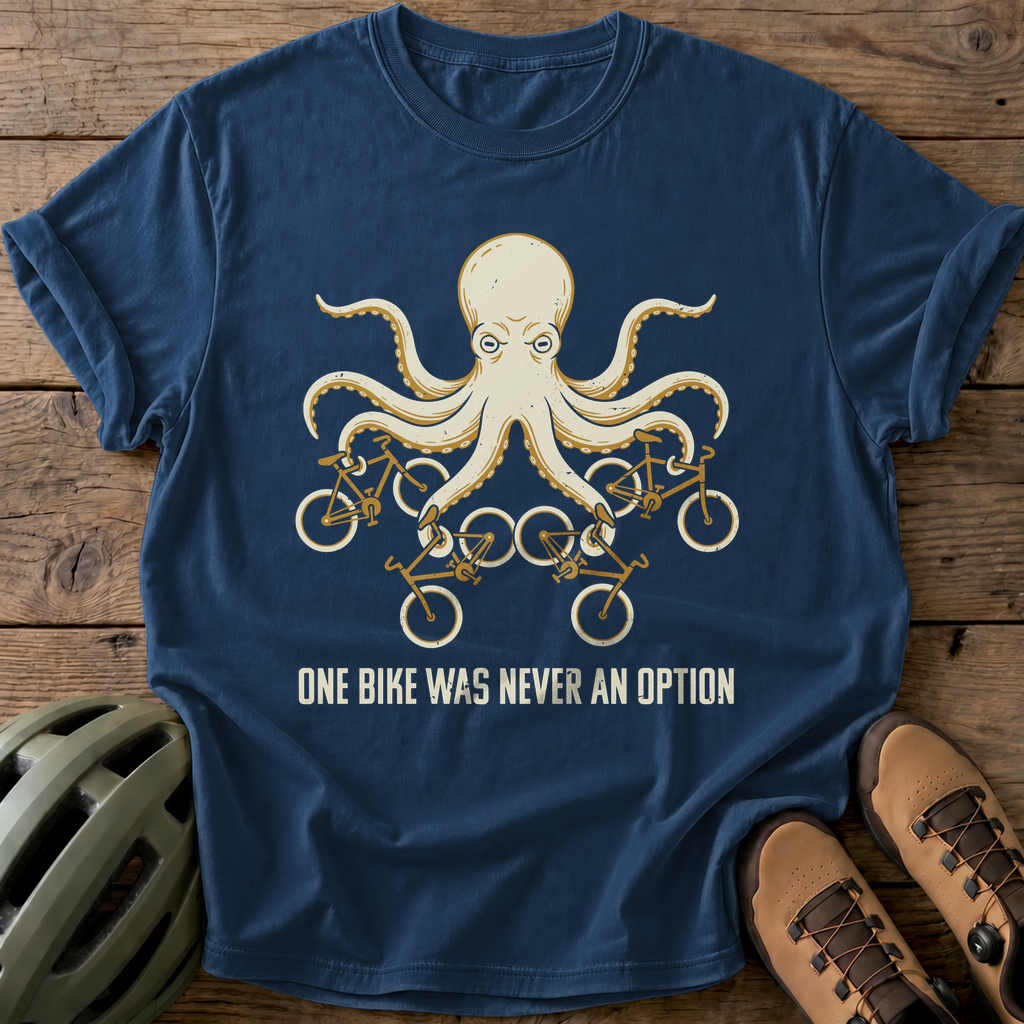 Octopus Biker Tee — navy