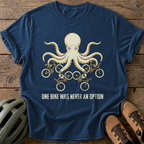 Octopus Biker Tee — navy