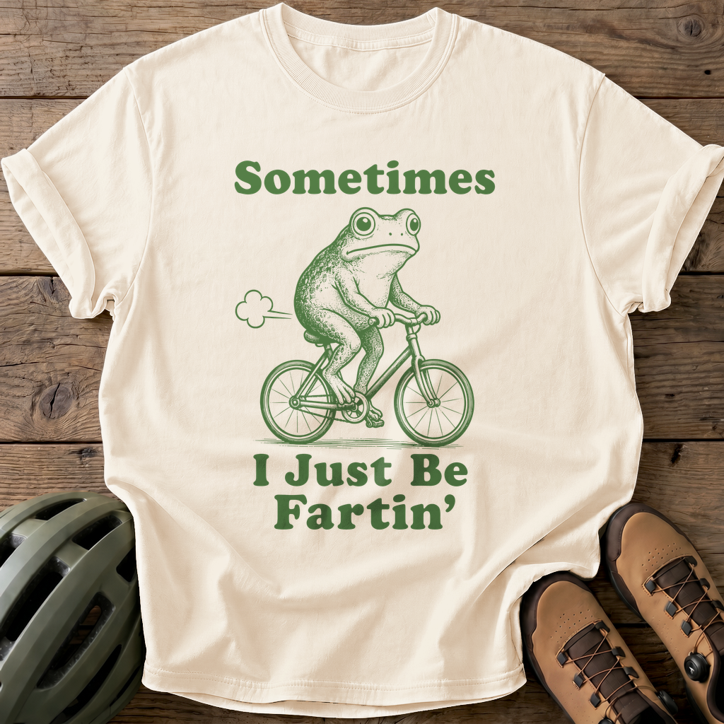Fartin' Frog Tee — ivory