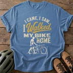 I Walked My Bike Home Tee — blue-jean