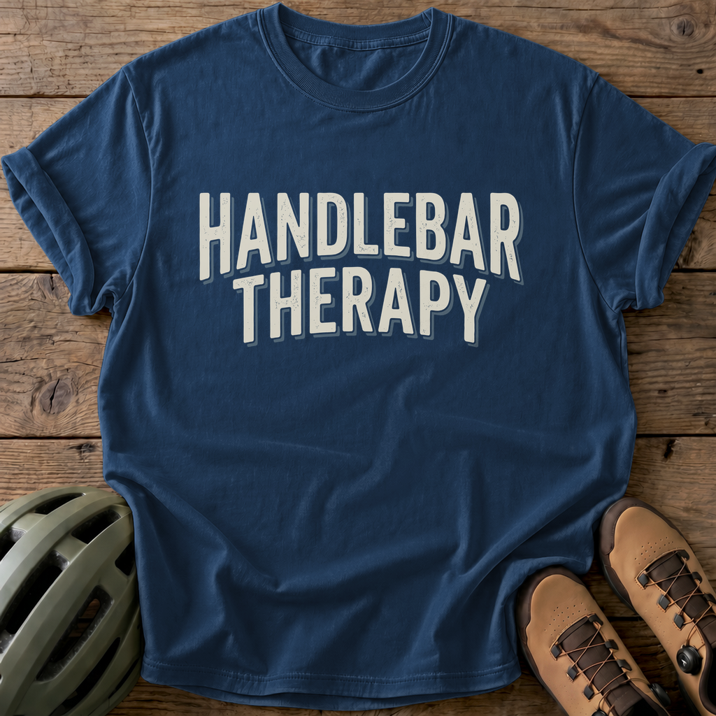 Handlebar Therapy Tee — navy