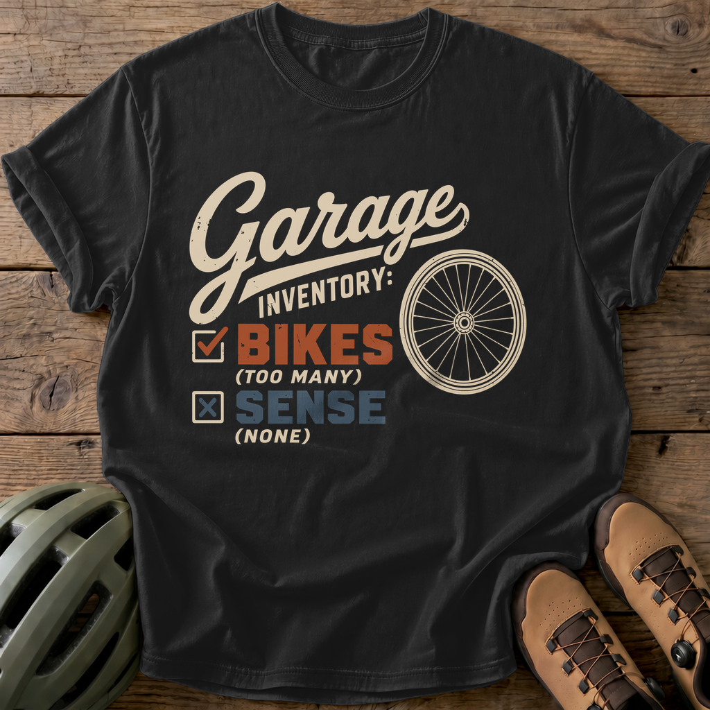Garage Inventory Bikes Tee — black