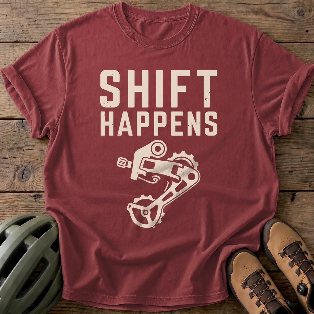 Shift Happens Tee — brick