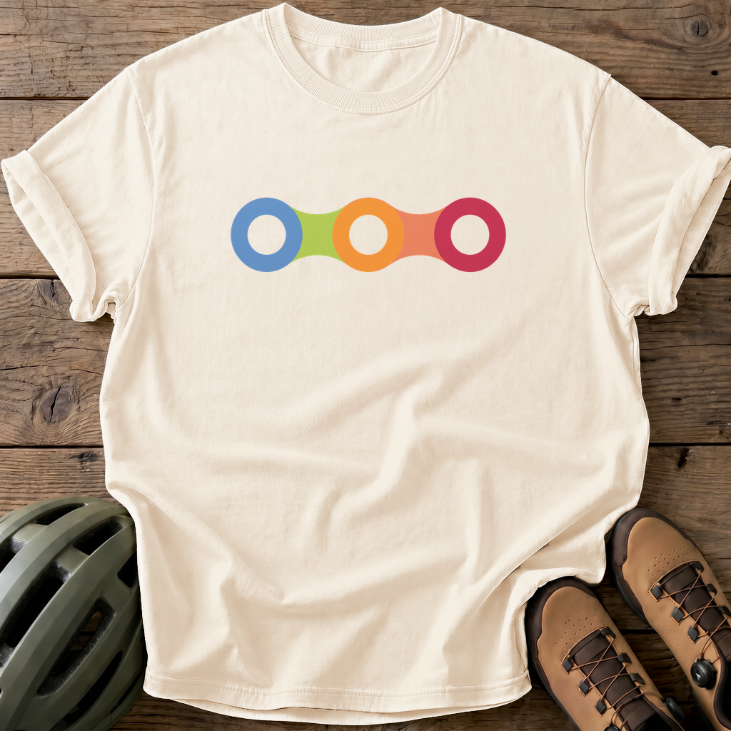 Colorful Chain Tee — ivory
