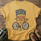 Born To Ride Tee — mustard
