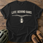 Behind Bars Tee — black