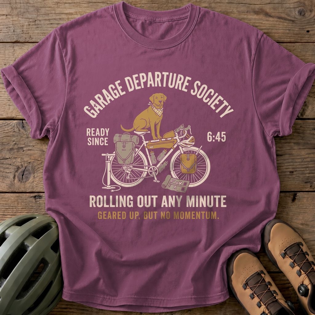 Garage Departure Tee — berry