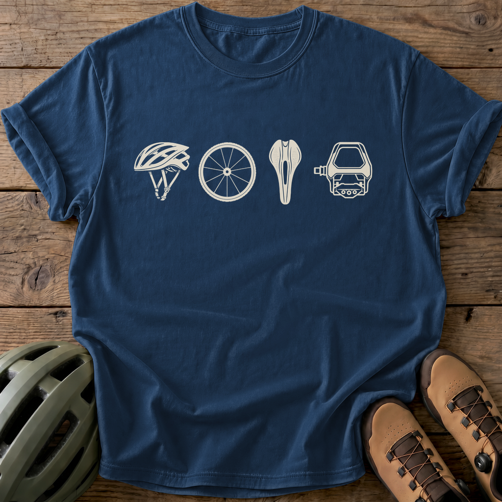 Cycling Essentials Tee — navy