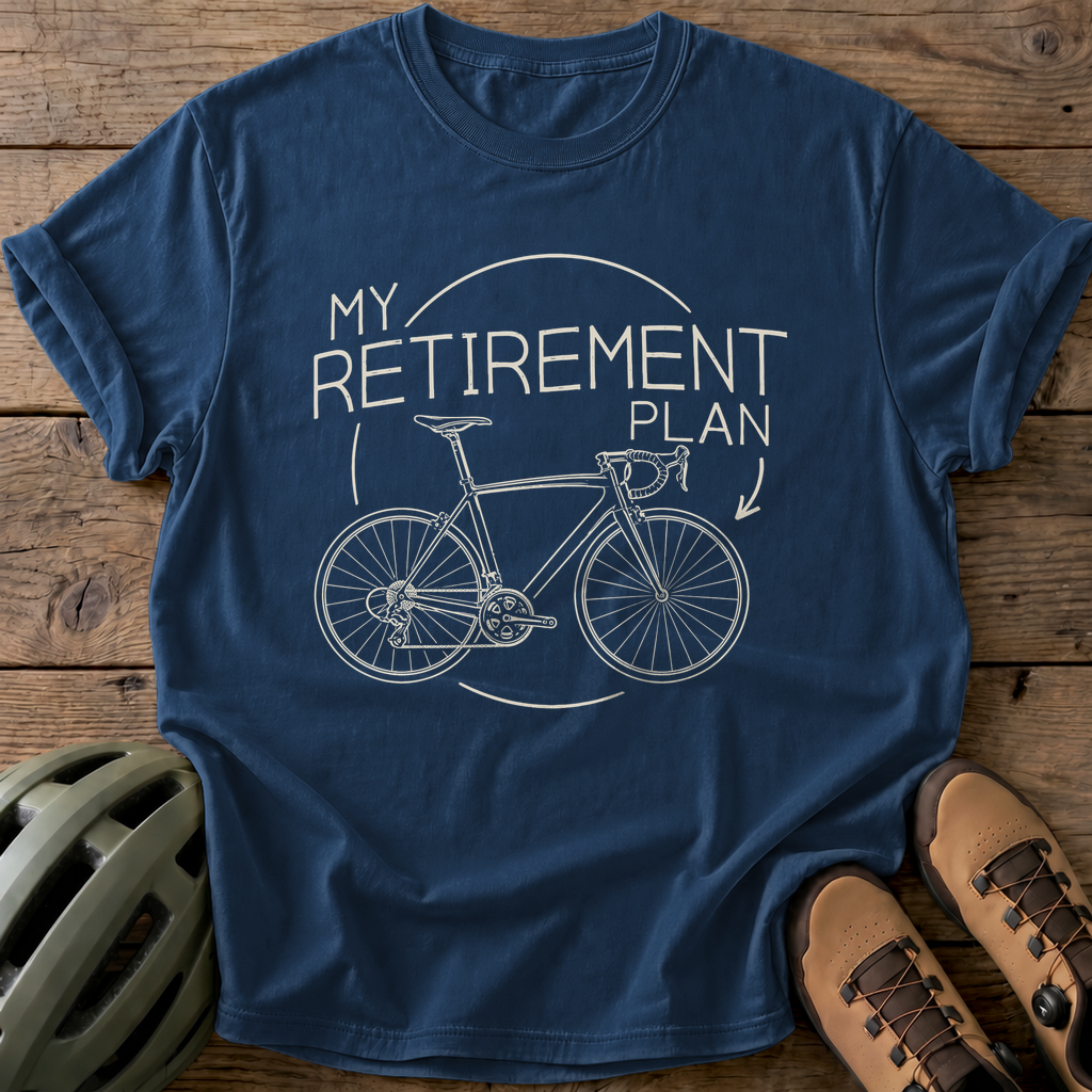 Retirement Plan Tee — navy