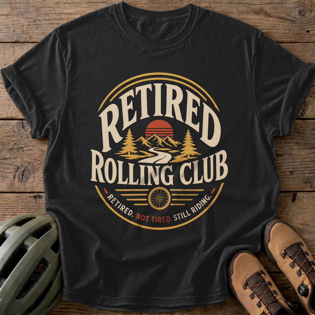 Retired Rolling Club Tee — black