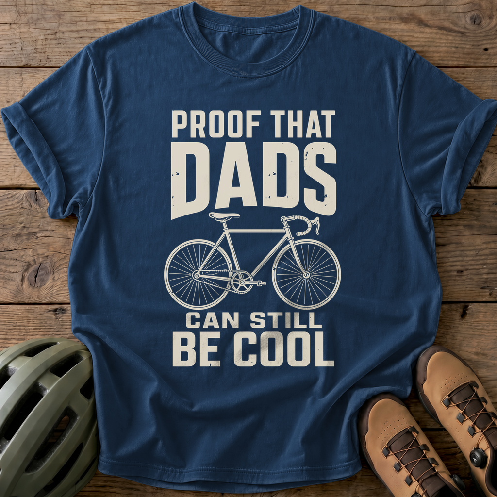 Proof That Dads Can Still Be Cool Tee — navy