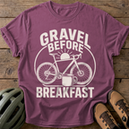 Gravel Before Breakfast Tee — berry