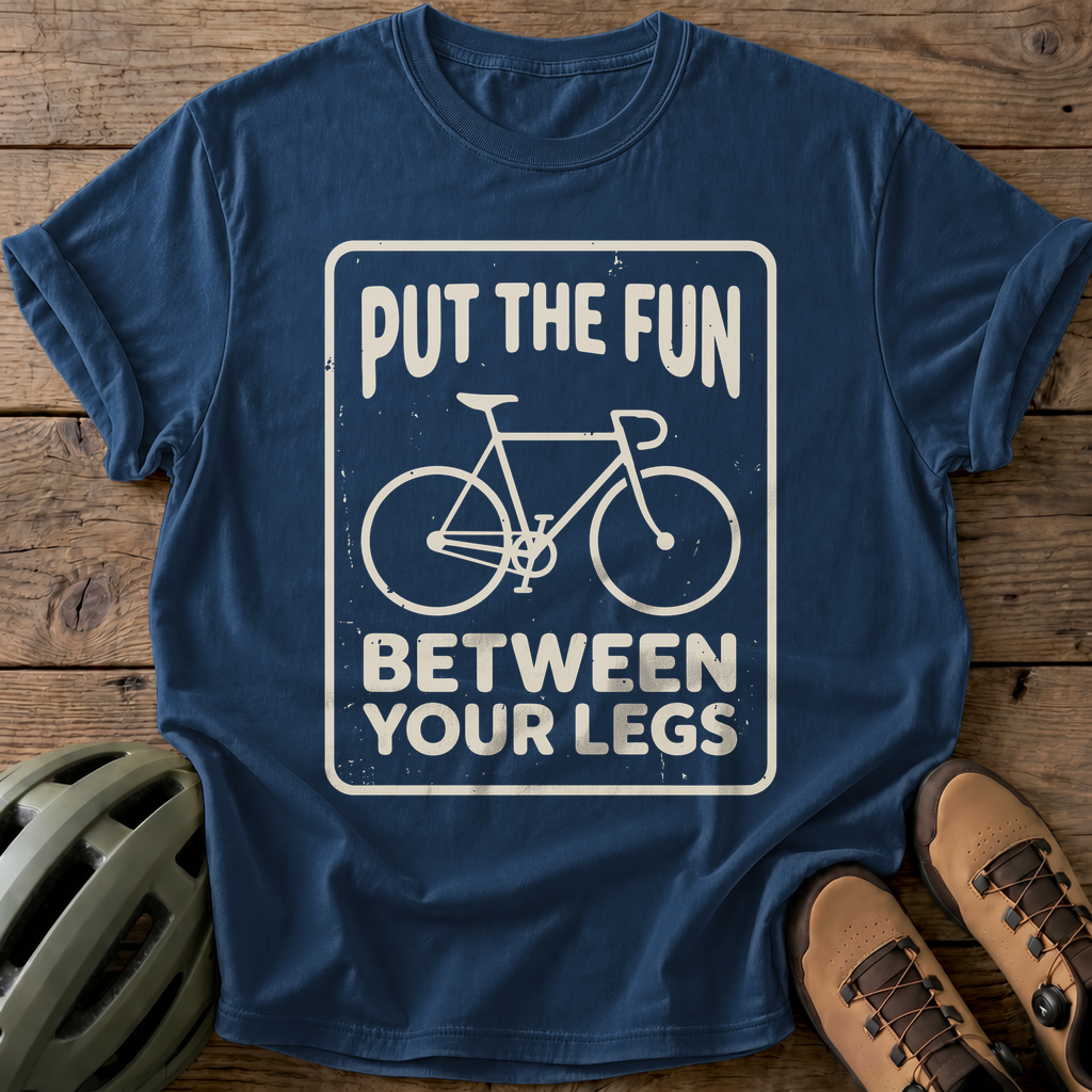 Fun Between Legs Tee — navy