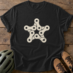Chain Star Tee — black