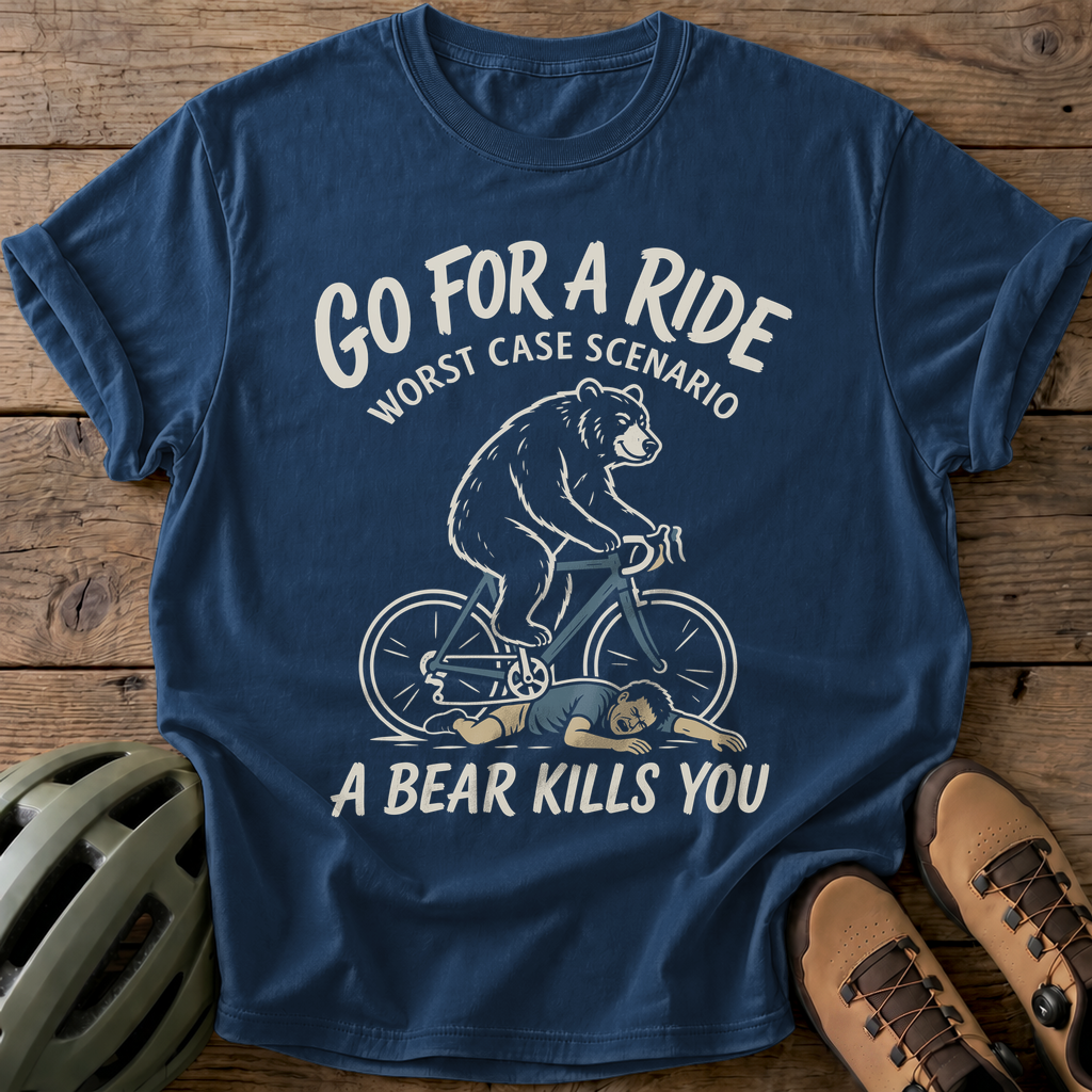 Bear Ride Tee — navy