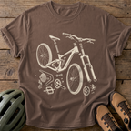 Bike Breakdown Tee — espresso