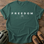 Two Wheels Freedom Tee — blue-spruce