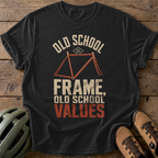 Old School Frame Tee — black