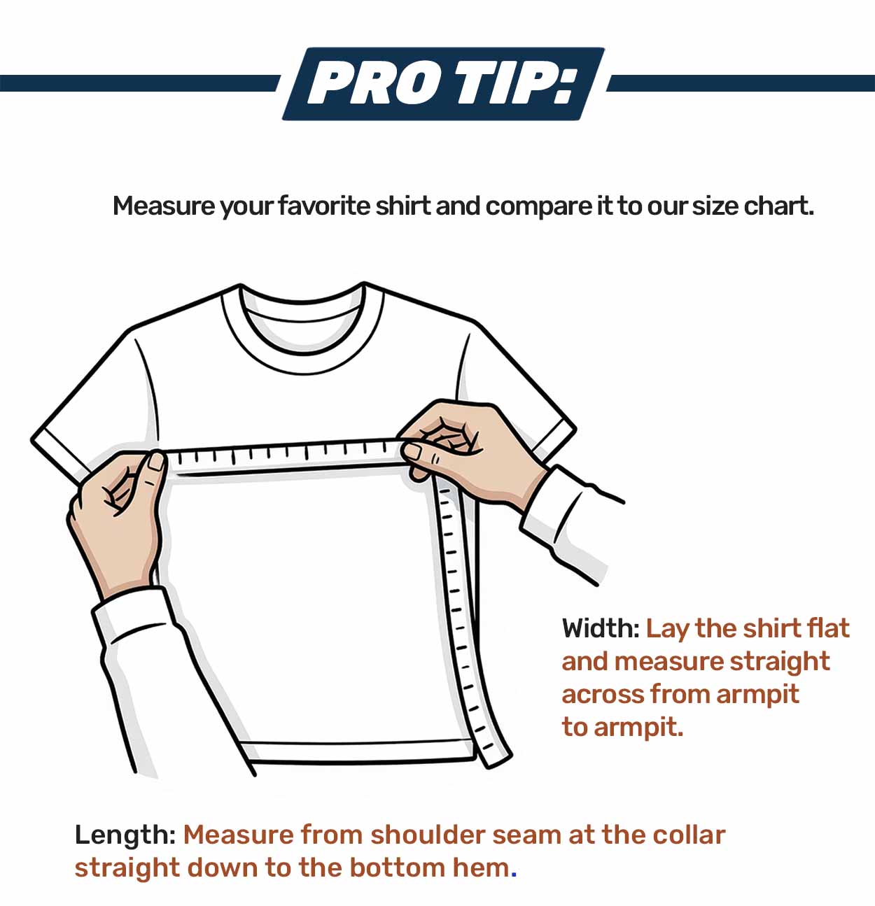 Pro tip: how to measure your shirt